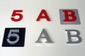 Letras y anagramas recortados